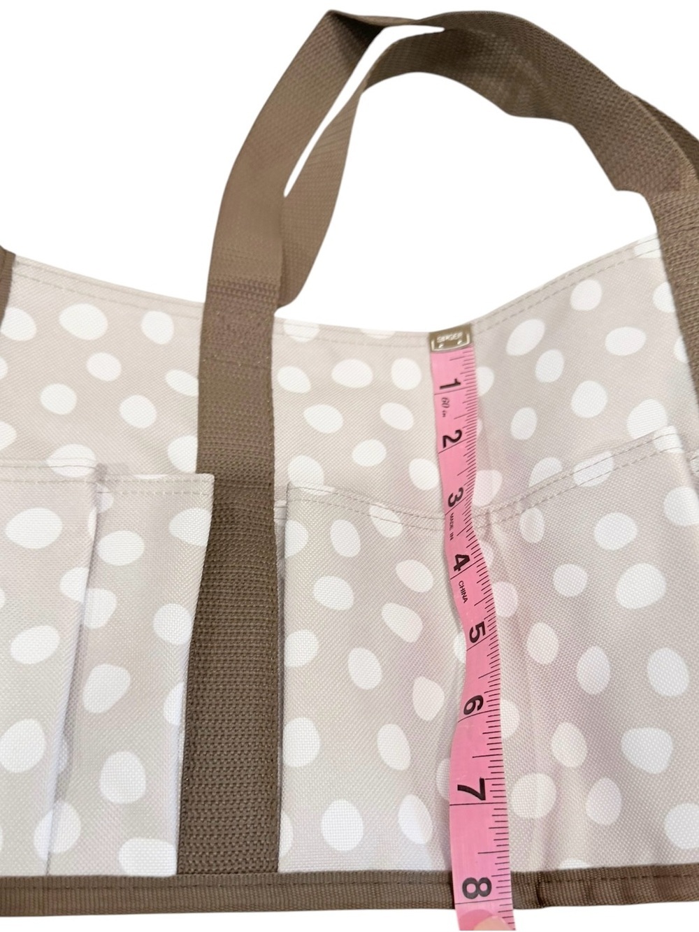 Thirty-One Keep It Caddy Mini Tote features Lotsa Dots NWOT - Picture 7 of 7